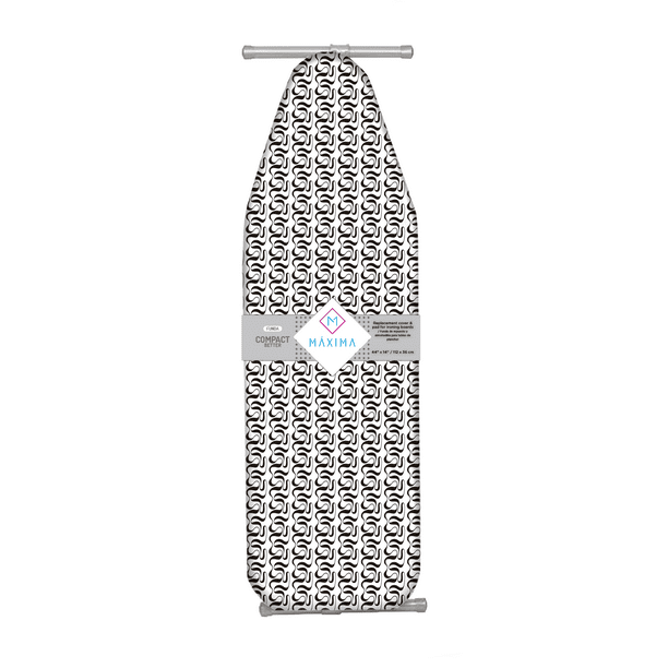 Funda Repuesto para Burro de Planchar Compact Waves 112cm X 36cm 100% Algodón + Teflon Máxima Hogar