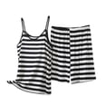 thumbnail image 3 of Bovxnpu Women 2 Piece Loungewear Set Beach Vacation Sweatsuit Tracksuit Set Fashion Sleeveless V Neck Tank Top Shorts Elastic Waist Cotton Set Summer Outfits, 3 of 6