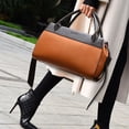 thumbnail image 3 of Women's Tote Handbag PU Leather Shoulder Bag Large Capacity Multiple Pockets Bag Women's Crossbody Handbag Fashion Tote Top Handle Satchel A30, 3 of 5