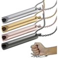 thumbnail image 1 of Breathlace Necklace, Breathlace Stop Smoking Necklace, Breathlace Breath Necklace, Stainless Steel Mindful Breathing Necklace, Anxiety Relief Breathin, 1 of 3