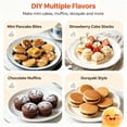 thumbnail image 4 of Electric Poffertjes Maker, 950W Commercial Grade Pancake Pan with Precise Temperature Control for Home Breakfast Outdoor Events, 4 of 9
