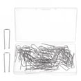 thumbnail image 3 of FACEGA 100 Pins Pack Push Pins Silver Stainless Steel U Shape For Craft Enthusiasts Quilting Pin For Crafts, 3 of 7