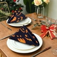 thumbnail image 4 of GZHJMY Scary Pumpkins Face Cloth Napkins Set of 6 Pack, Washable Soft Table Dinner Napkins 20 inch for Kitchen, Hotel, Party, Wedding Washcloths, 4 of 7