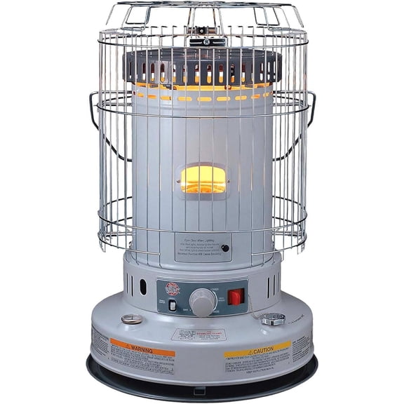 KW-24G Indoor Kerosene Heater, Large, White