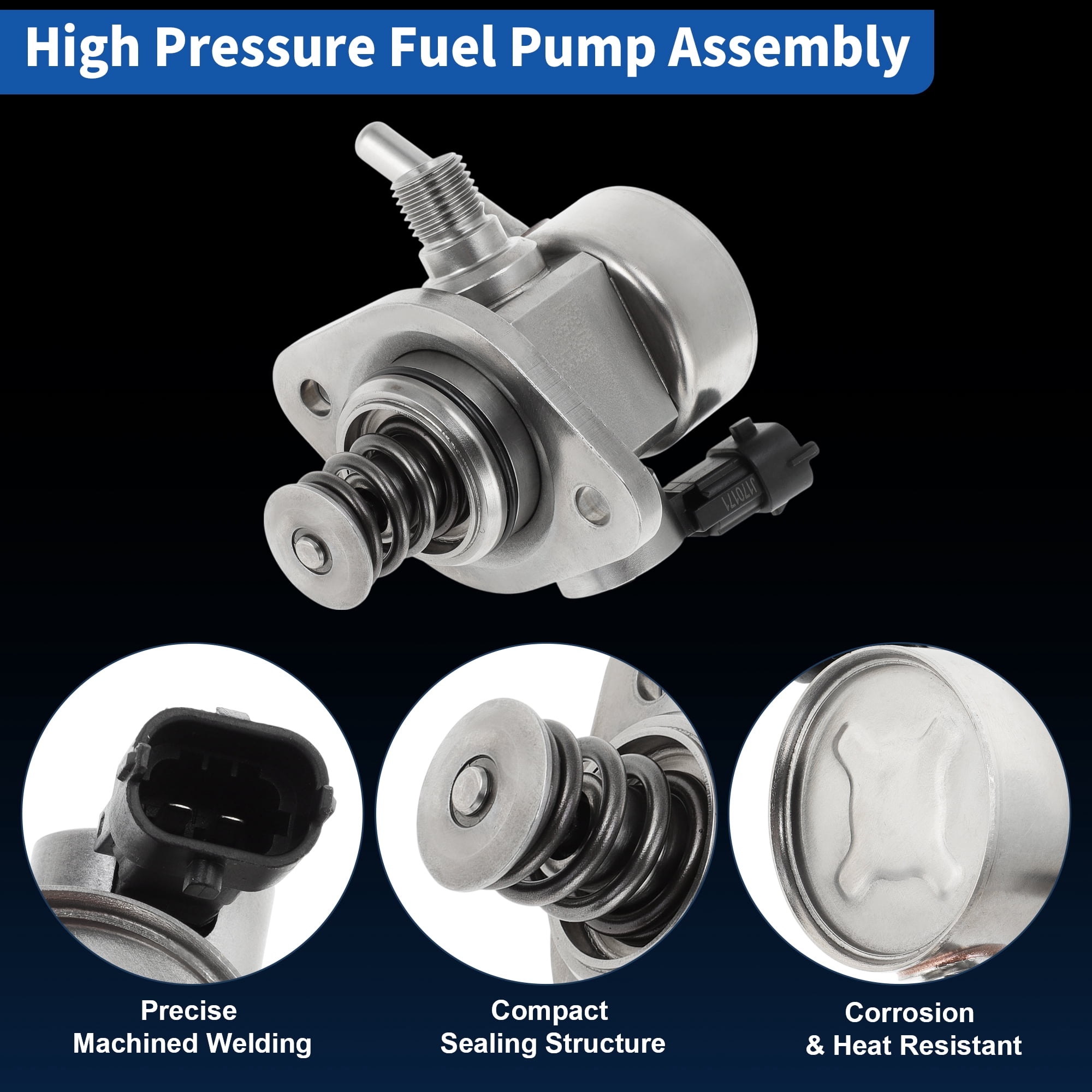 Unique Bargains No.DS7Z9350A High Pressure Fuel Pump for Ford Fusion 2014-2020 1.5L for Ford Escape 2017-2019 Direct Injection Mechanical Fuel Pump No.DS7G-9D376-DB DS7G-9D376-DC 1Pcs