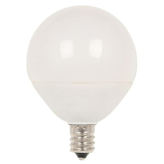 Westinghouse 4513120 60W Equivalent G16-1/2 Dimmable Soft White LED Light Bulb with Candelabra, Base Four Pack