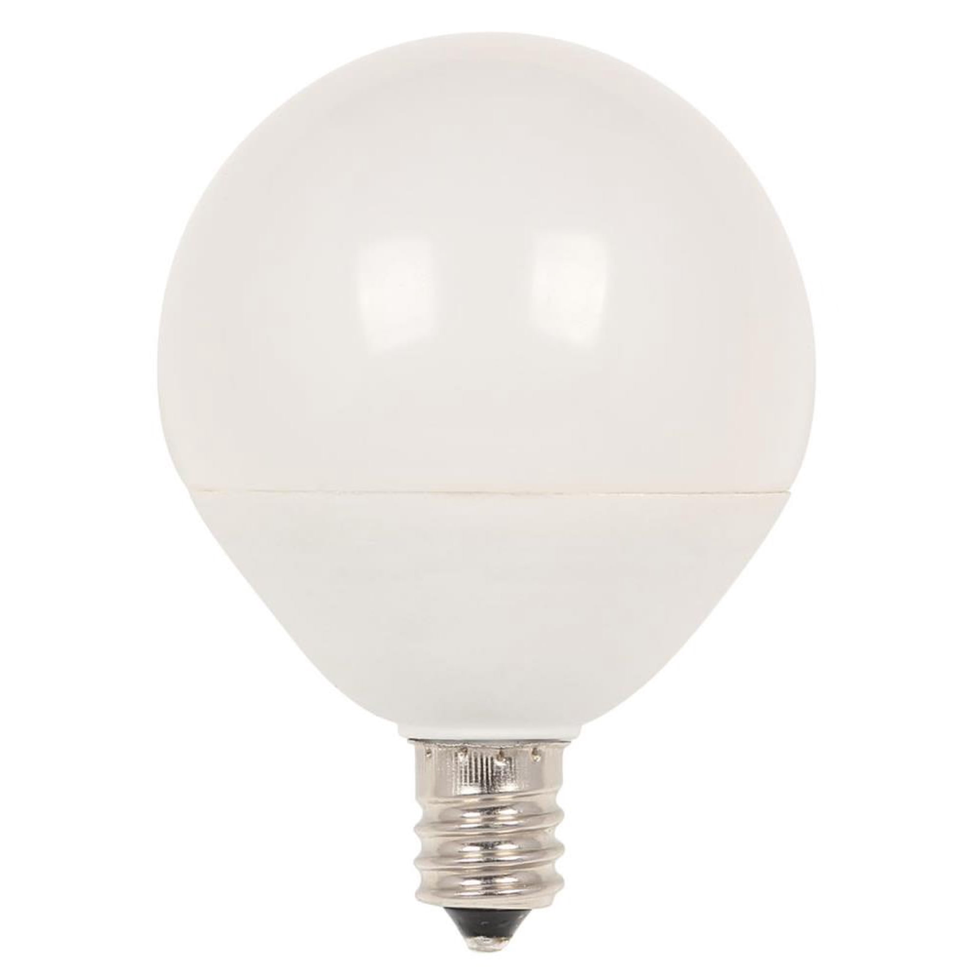 Westinghouse 4513120 60W Equivalent G16-1/2 Dimmable Soft White LED Light Bulb with Candelabra, Base Four Pack