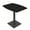 Black Cypress w/Black Base, variant on 45" Small Boat Bistro Height Table Square Metal Base Bar Table