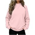 thumbnail image 2 of Nugftut Womens Sweatshirts Mock Neck Long Sleeve Casual Pullover Loose Fit Basic Sweatshirts, 2 of 8