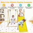 thumbnail image 4 of Barara King 4-in-1 Toddler Slide with Baby Swing and Climbing Ramp, Play Climber Slide PlaySet for Kids, Indoor, Multicolor, 4 of 8