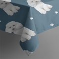 thumbnail image 3 of Poodle Dog and Footprint Rectangle Tablecloth 60"x84",Waterproof Polyester Rectangle Table Cloth, Wipeable Spillproof Polyester Tablecloth for Dining, Camping, Indoor and Outdoor, 3 of 5