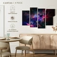 thumbnail image 5 of Elephant Stock Galaxy Space Nebula Wall Art - Horizontal Multi Panel Canvas - Living Room Wall Decor - Astronomy & Space Multi Panel - Black And Blue Decor - 75" x 48", 5 of 8