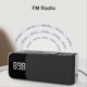 thumbnail image 3 of Digital Stereo FM Radio Alarm Clock Night Light-Black, 3 of 5