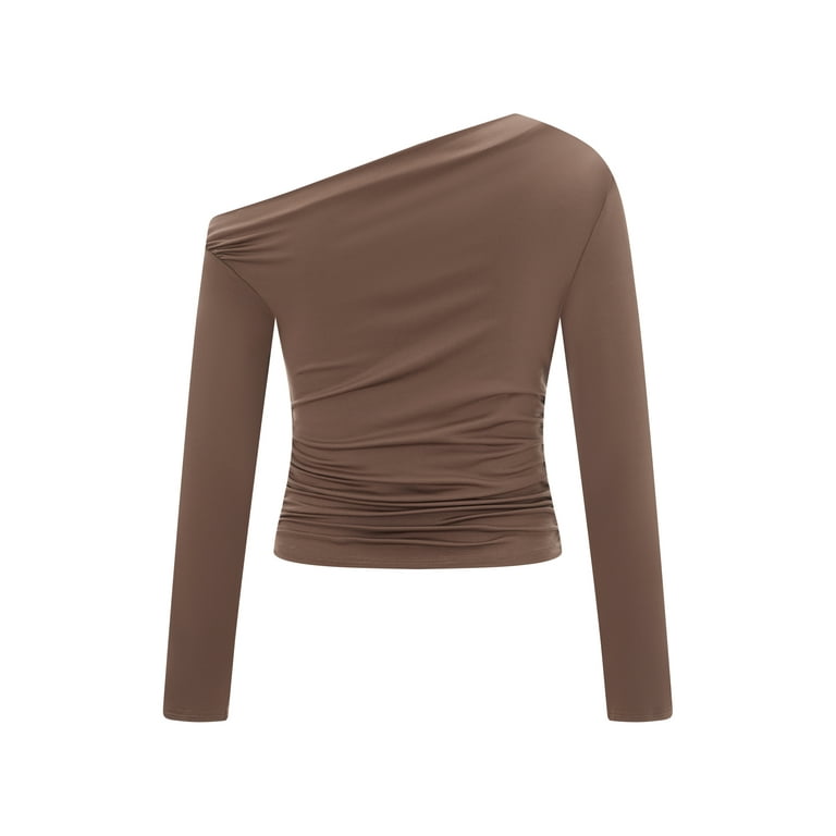 Bangyeer Women Long Sleeve Crop Top Off The Shoulder Going Out