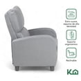 thumbnail image 3 of Sillón reclinable KingsHouse Sofa Individual Tela Moderno Sala gris, 3 of 8