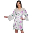 thumbnail image 1 of Moomaya Short Robes For Women Lightweight Venice Lace Summer Loungewear, 1 of 6