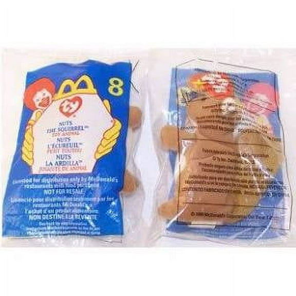 TY McDonald's Teenie Beanie - Nuts The Squirrel  (4.5 inch)
