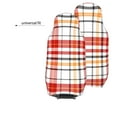 thumbnail image 5 of ZNDUO Scottish Red Check Pattern Car Seat Cover, Breathable Polyester Universal 2 Pcs Car Seat, 5 of 8