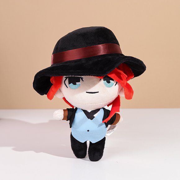 20cm Bungou Stray Dogs Plush Doll Dazai Osamu Nakahara Chuya Edogawa Rampo Gogol Dostoevsk Anime Cosplay Toy Pillow Kids Gift