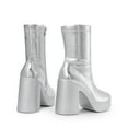 thumbnail image 6 of BURUDANI Women’s Platform Gogo Ankle Boots – High Chunky Block Heel, Square Toe Booties, 6 of 7