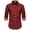 Red, variant on AZoiNM Men's Slim Fit Wrinkle-Free Casual Long Sleeve Shirt Floral Print Color Block