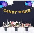 thumbnail image 3 of Inkdotpot Candy BarMetallic Gold Bunting Banner Baby Shower Wedding Bridal Shower Retirement Birthday Party Supplies DIY Wall Decor Garland, 3 of 5