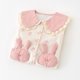 thumbnail image 5 of Spring Autumn Baby Bodysuit Full Printed Bunny Pocket Jumpsuit for Infant Girls Cute Peter Pan Collar Toddler One Piece, 5 of 6