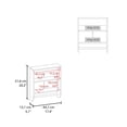thumbnail image 3 of FM FURNITURE Goodyear medicine cabinet in melamine with a towel bar,black, 3 of 6