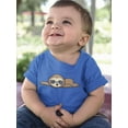 thumbnail image 2 of Cute Sloth Sleeping T-Shirt Infant -Image by Shutterstock,  24 Months, 2 of 4
