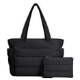 thumbnail image 1 of Bolso tote acolchado ligero TOPDesign negro talla L, 1 of 8