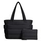 thumbnail image 1 of Bolso tote acolchado ligero TOPDesign negro talla L, 1 of 8