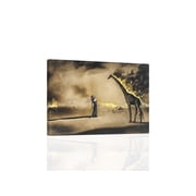 Salvador Dali 1937 Girafe En Feu - Canvas OR Print Wall Art