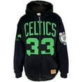 thumbnail image 2 of Men's Mitchell & Ness Larry Bird Black Boston Celtics Big & Tall Full-Zip Hoodie, 2 of 3