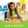 thumbnail image 3 of Learning Resources Multicolored Snap Cubes, Math Manipulatives, Ages 5+, 3 of 7