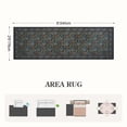 thumbnail image 4 of SUNDEREY 2'6"x8' Vintage Floral Kitchen Rug,Runner Rugs 2.6x8ft Boho Hallway Rug,Non Slip Washable Rug,Soft Non-Slip Khaki Indoor Carpet for Entryway Laundry Bedroom,Dark Green, 4 of 11