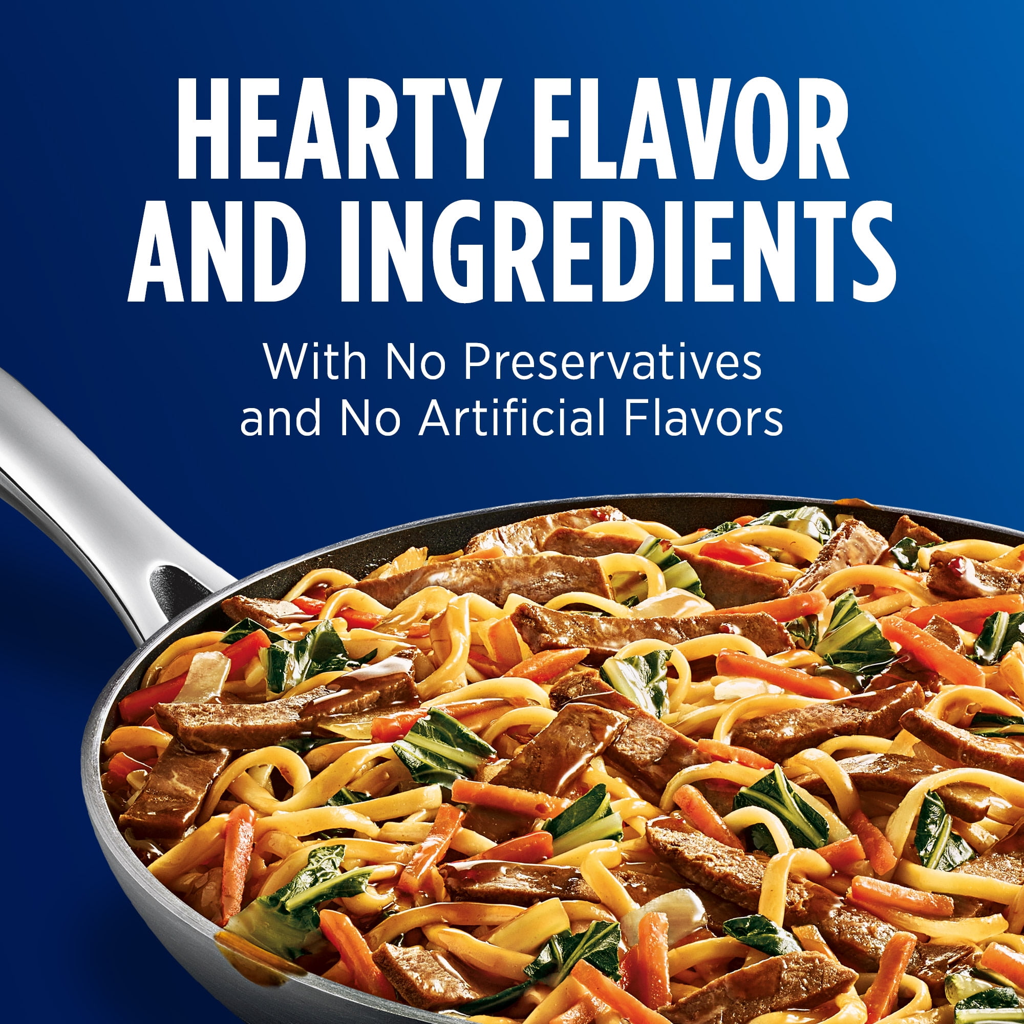Birds Eye Voila! Beef Lo Mein Skillet Meals, Frozen Meal, 54 oz. Value Size Bag