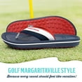 thumbnail image 6 of Margaritaville Foot Wedge Golf Sandals, Spikeless Golf Flip Flops for Women and Men - Red/White/Blue, Men’s 12/Women’s 13, 6 of 7