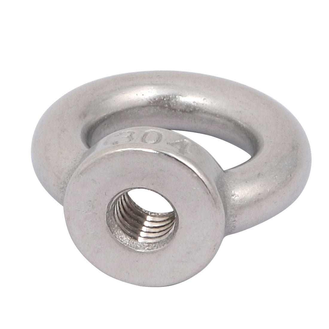 M8 Female Thread 304 Stainless Steel Ring Shaped Lifting Eye Nut 5pcs