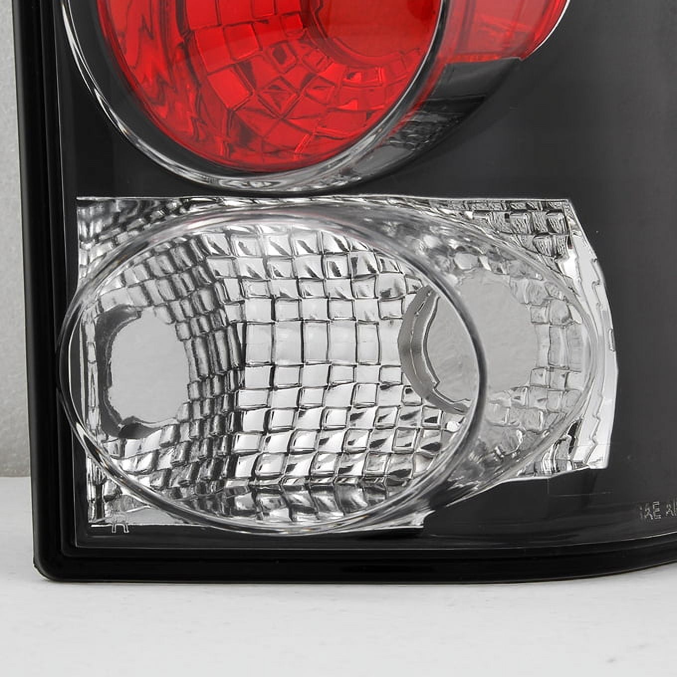 AKKON - For 2003-2014 Chevy Express GMC Savana 1500 | 03-24 2500 3500 Left + Right Black Replacement Tail Lights Lamps Pair
