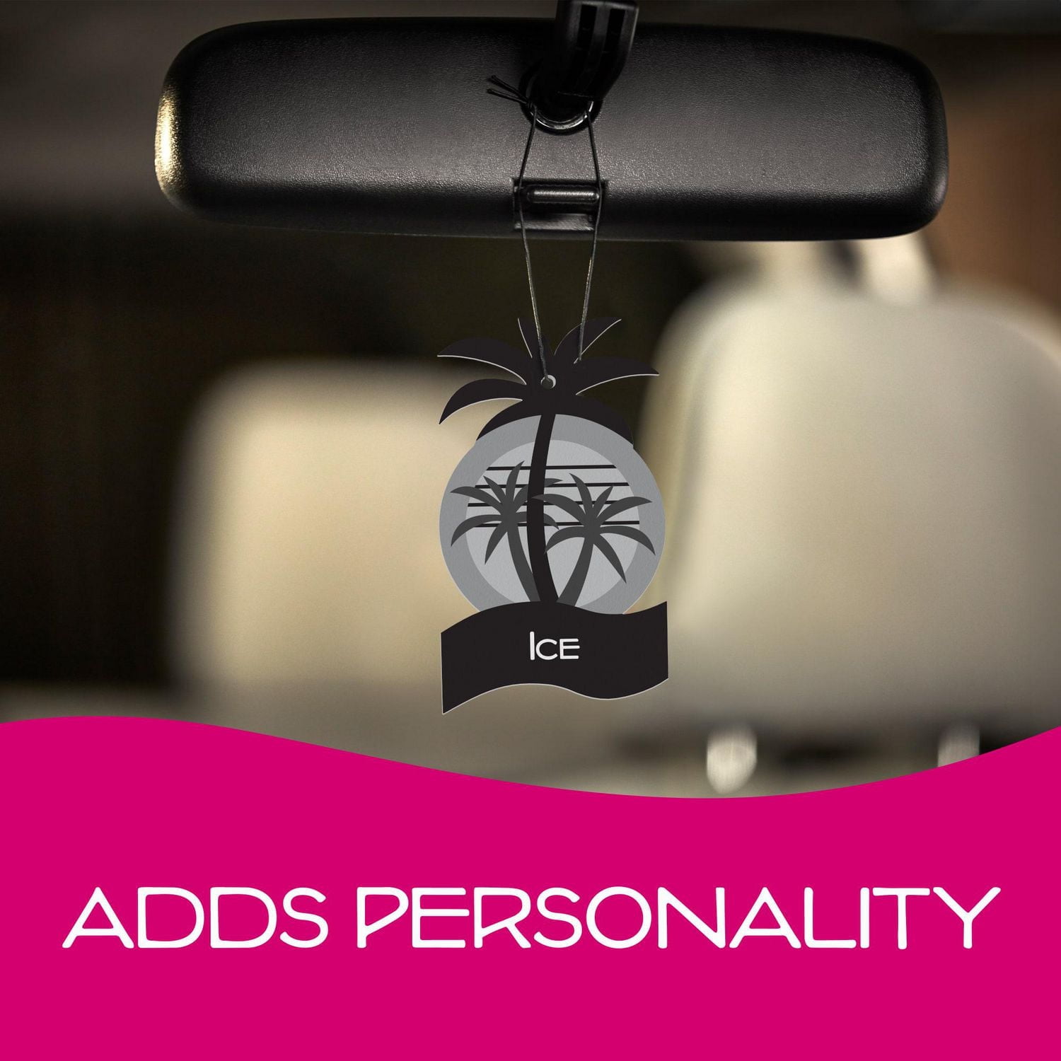 California Scents Palms Ice Paper Car Air Freshener, Palms Ice Paper Car Air