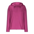 thumbnail image 3 of Women UPF 50+ Lightweight Athletic Jacket Sun Protection Full Zip Long Sleeve Shirts Hiking Outdoor Tops & Pockets, 3 of 7