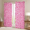 thumbnail image 2 of Homewish Teens Leopard Print Blackout Curtains Set of 2 (52x84 Each), Fashion Polkadots Window Curtains, Chic Pink Abstract Curtains and Drapes, Living Room Curtains Decor, 2 of 5