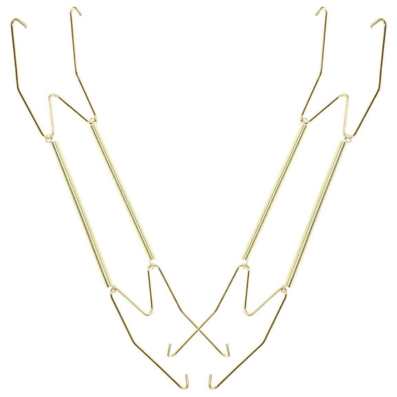 Raindrops 2-Pack Spring Plate Display Holders with Invisible Wall Mounts for Secure, Stylish, and Space-Saving Plate Storage