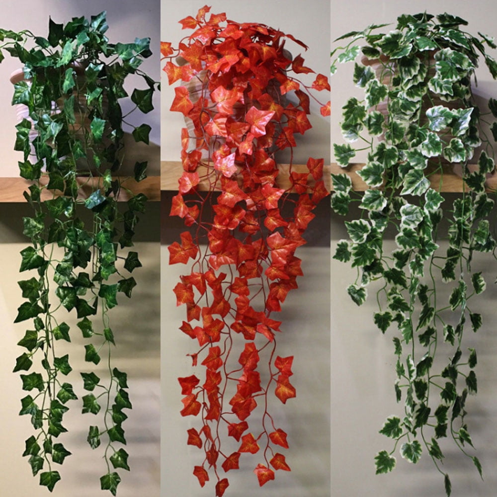 DIY Artificial Trailing Ivy Vine Leaf Garland Plants Foliage Flowers Home Decor 