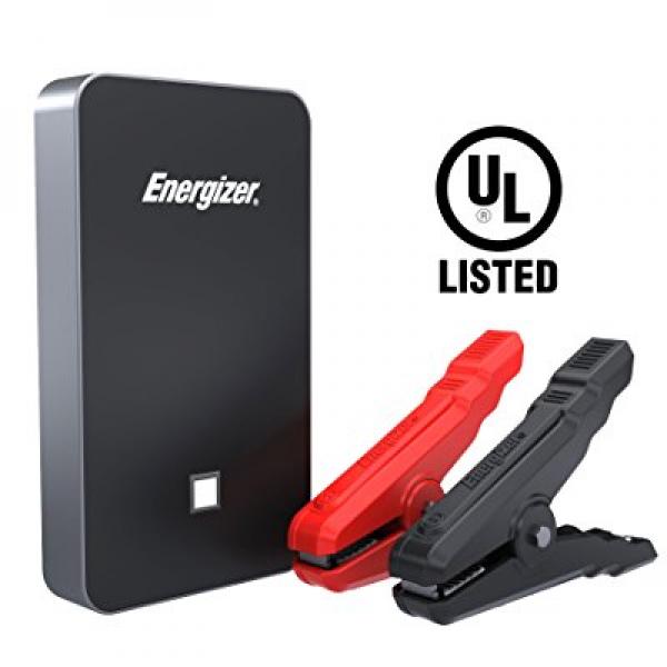 Energizer 7500mAh UL Listed Lithium Jump Starter + 2.4A Power Bank USB charger Car Battery