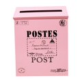 thumbnail image 1 of Buzón galvanizado Zulema Buzón de buzones de correo Rosado 23 x 6 x 30 cm, 1 of 6