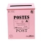 thumbnail image 1 of Buzón de de Metal Resistente para Exteriores, Buzón de Cartas, en , Cubierta de Buzón de Puerta, Soporte de Almacenamie Rosado Soledad Buzón de buzones de correo, 1 of 6