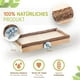 thumbnail image 4 of Super Seat Plank 20x10cm con madera natural para cacatúas, plataforma para jaula para pájaros, bandeja, accesorios para pájaros para tumbarse, sentarse y dormir oso de fresa Electrónica, 4 of 5
