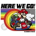 thumbnail image 2 of Boy's Nintendo Mario Kart Rainbow Road Racing  Graphic Tee White Large, 2 of 4
