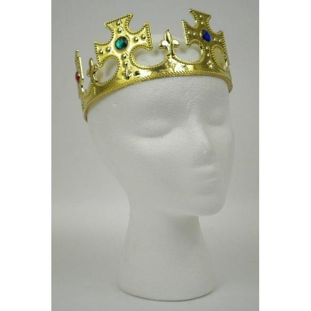 Gold Jeweled Crown Each Walmart Com Walmart Com